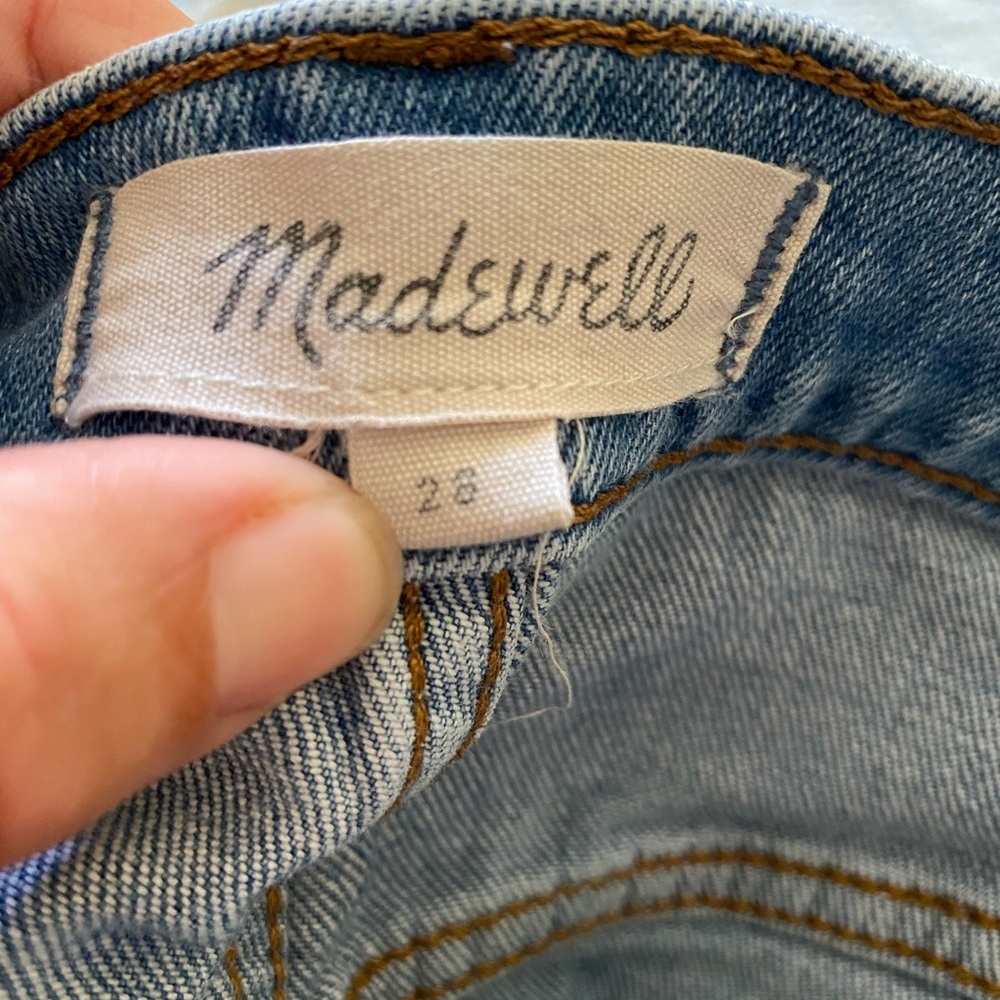 Madewell High-Rise Denim Shorts: Pieced Edition - Picture 8 of 9